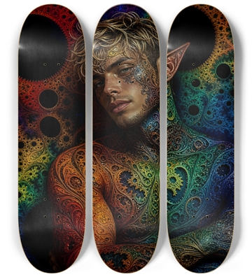 Psychedelic Fractal Blonde Elf #17