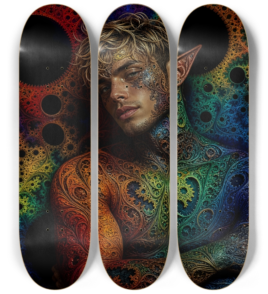 Psychedelic Fractal Blonde Elf #17