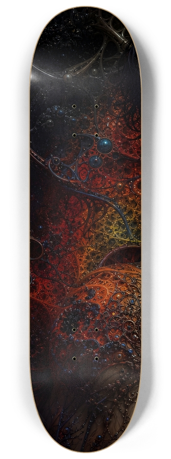 Psychedelic Fractal Brunette Elf #35 #1 8-1/4 Skateboard Deck