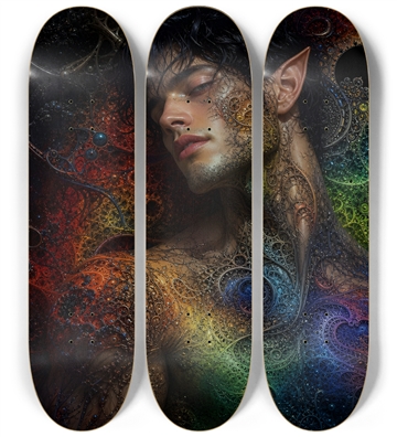 Psychedelic Fractal Brunette Elf #35