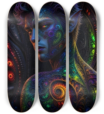 Psychedelic Fractal Blonde Elf #14