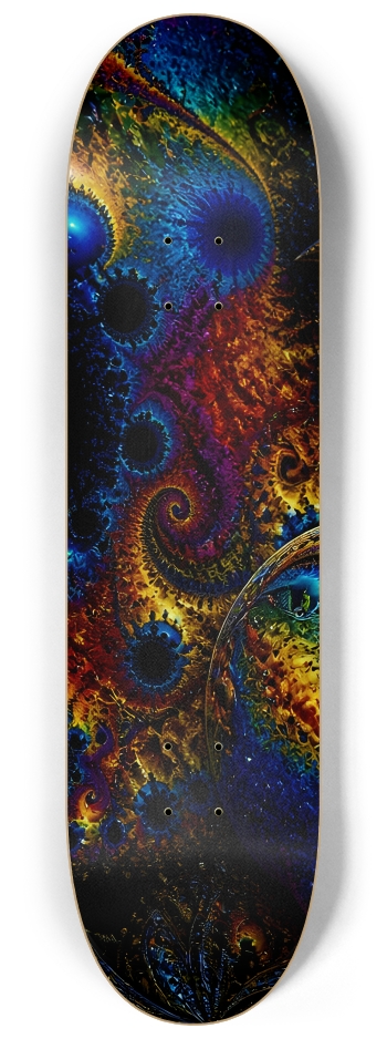 Psychedelic Fractal Blonde Elf #13 #1 8-1/4 Skateboard Deck