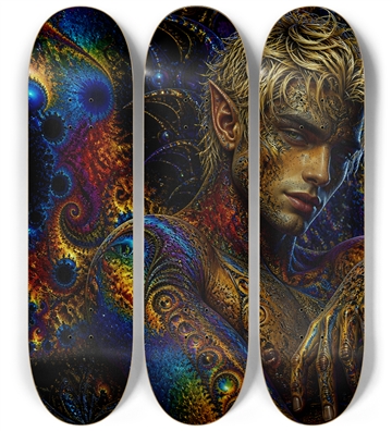 Psychedelic Fractal Blonde Elf #13