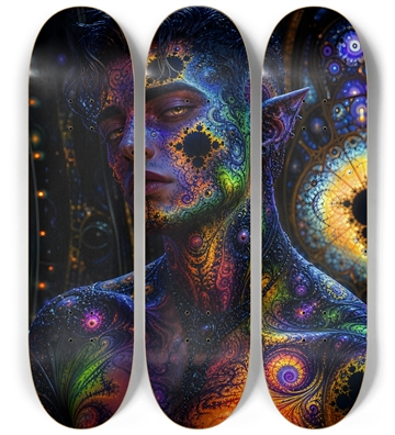 Psychedelic Fractal Brunette Elf #1