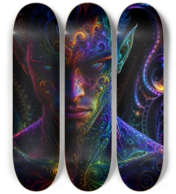 Psychedelic Fractal Brunette Elf #8