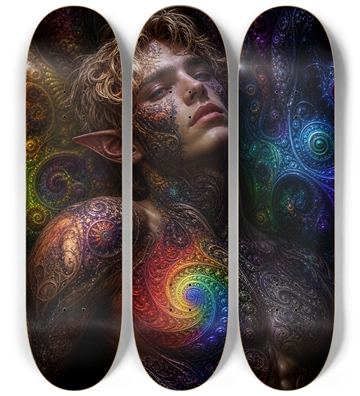 Psychedelic Fractal Blonde Elf #11