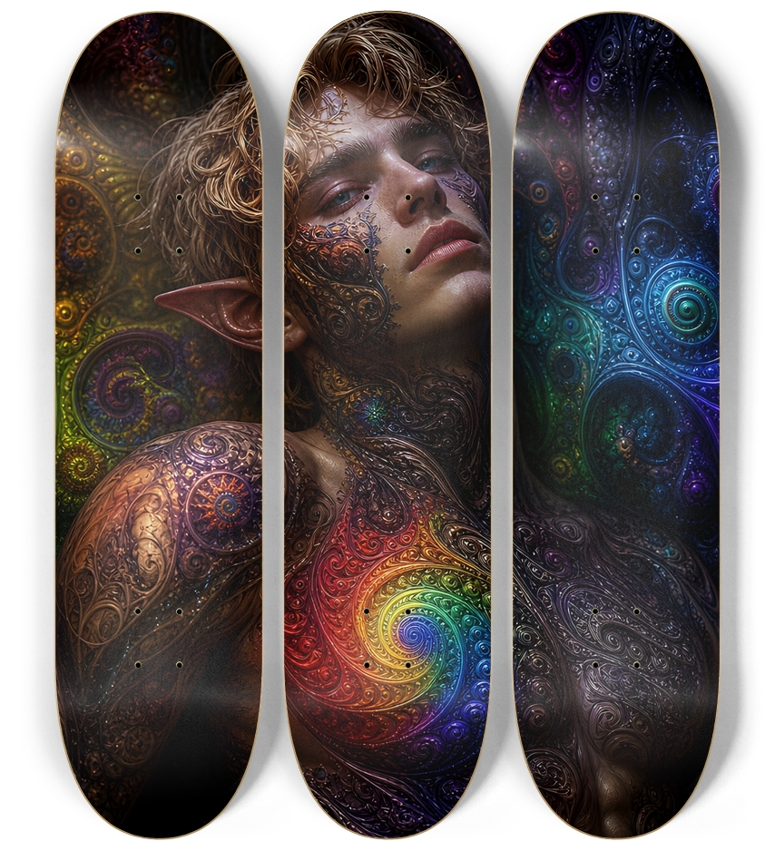 Psychedelic Fractal Blonde Elf #11