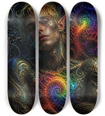 Psychedelic Fractal Blonde Elf #15