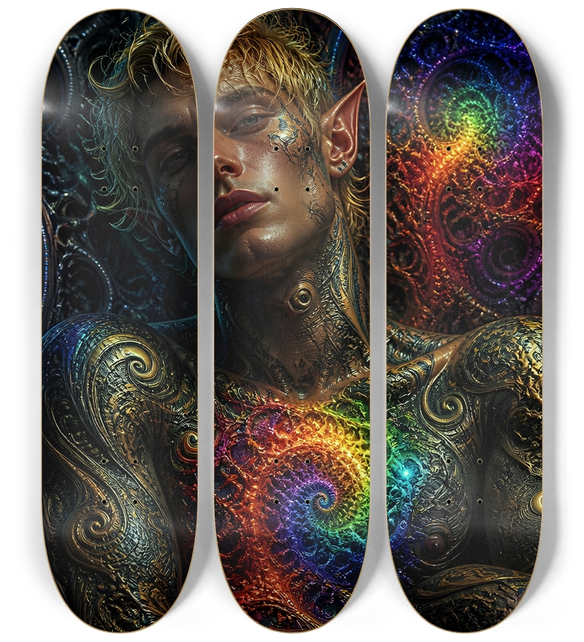Psychedelic Fractal Blonde Elf #15