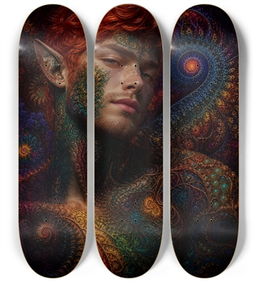 Psychedelic Fractal Redhead Elf #3