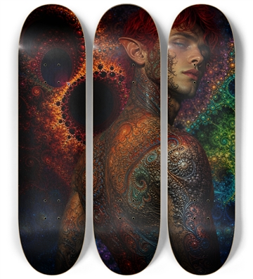 Psychedelic Fractal Redhead Elf #1