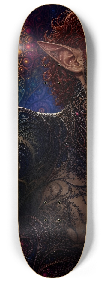 Psychedelic Fractal Redhead Elf #2 #2 8-1/4 Skateboard Deck