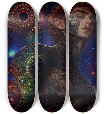 Psychedelic Fractal Redhead Elf #2