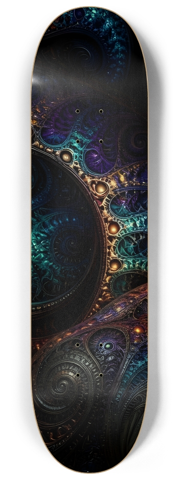 Psychedelic Fractal Blonde Elf #18 #1 8-1/4 Skateboard Deck