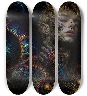 Psychedelic Fractal Blonde Elf #18