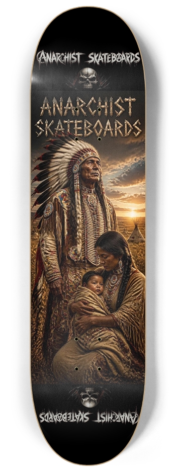 NATIVE AMERICAN 8-1/4 Skateboard Deck