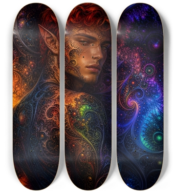 Psychedelic Fractal Redhead Elf #26