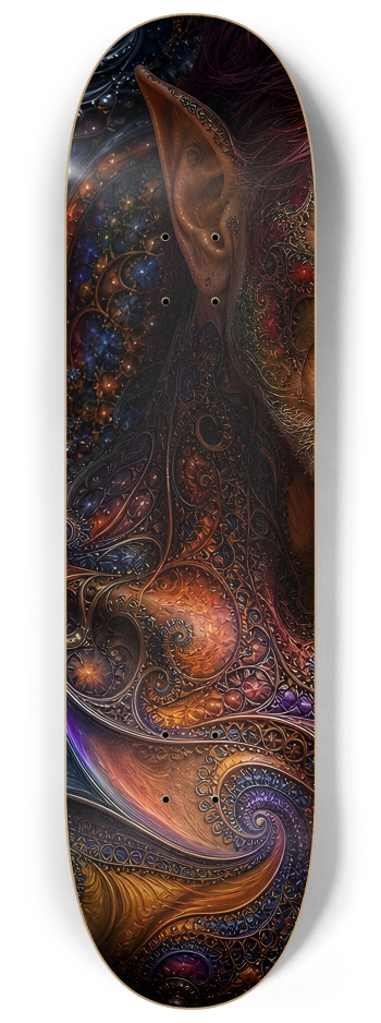 Psychedelic Fractal Redhead Elf #25 #2 8-1/4 Skateboard Deck