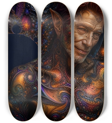 Psychedelic Fractal Redhead Elf #25