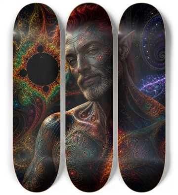 Psychedelic Fractal Redhead Elf #22