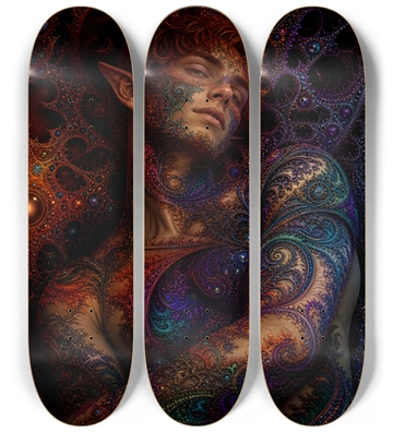 Psychedelic Fractal Redhead Elf #14