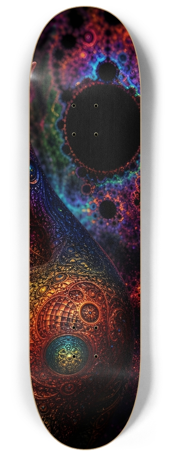 Psychedelic Fractal Redhead Elf #23 #3 8-1/4 Skateboard Deck