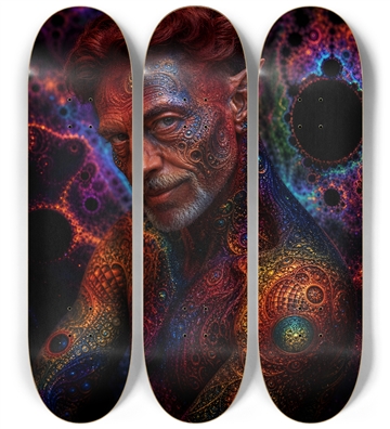 Psychedelic Fractal Redhead Elf #23