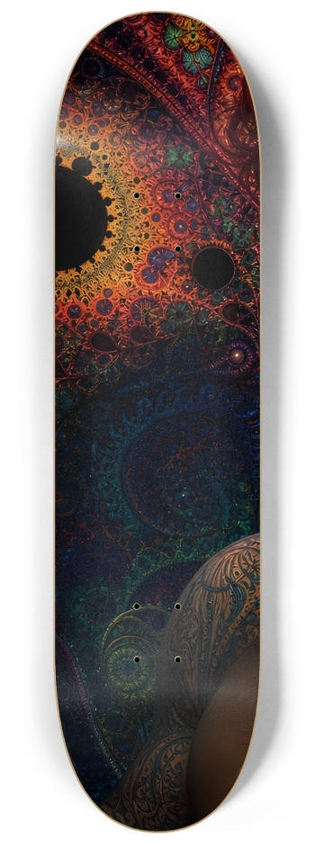 Psychedelic Fractal Redhead Elf #21 #1 8-1/4 Skateboard Deck