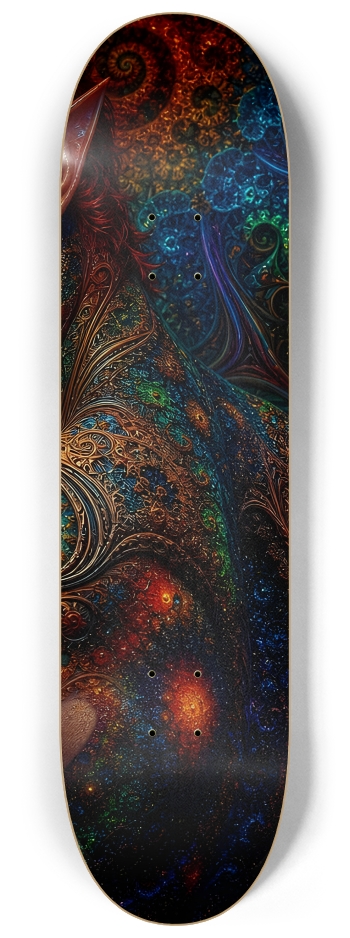 Psychedelic Fractal Redhead Elf #19 #3 8-1/4 Skateboard Deck