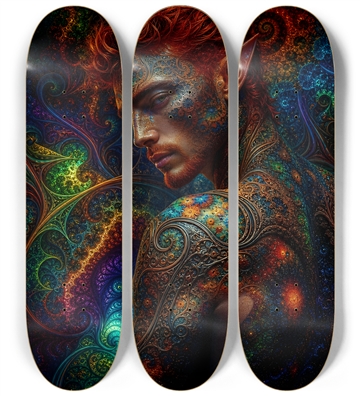 Psychedelic Fractal Redhead Elf #19