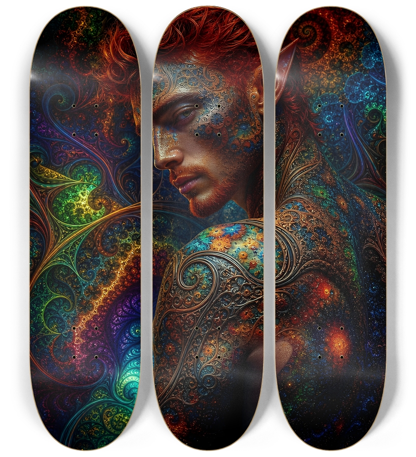 Psychedelic Fractal Redhead Elf #19