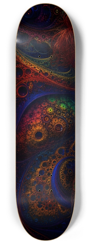 Psychedelic Fractal Redhead Elf #30 #1 8-1/4 Skateboard Deck