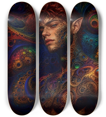 Psychedelic Fractal Redhead Elf #30