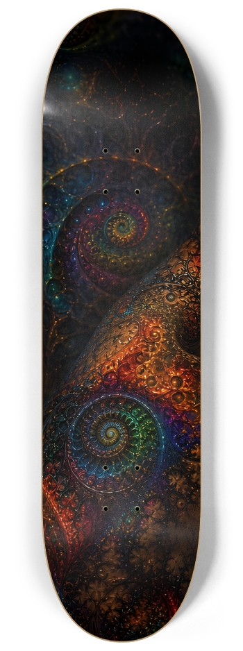 Psychedelic Fractal Redhead Elf #17 #1 8-1/4 Skateboard Deck