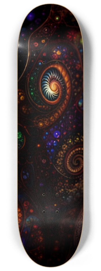 Psychedelic Fractal Redhead Elf #10 #1 8-1/4 Skateboard Deck