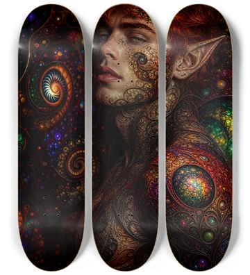 Psychedelic Fractal Redhead Elf #10