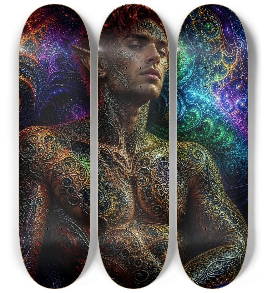 Psychedelic Fractal Redhead Elf #6