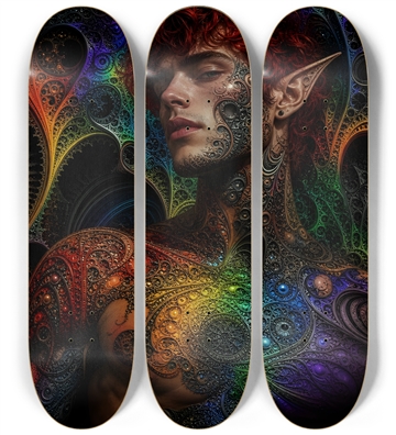 Psychedelic Fractal Redhead Elf #11