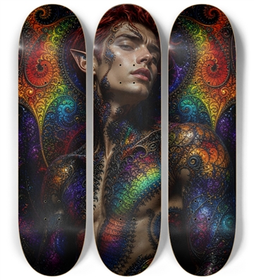 Psychedelic Fractal Redhead Elf #13