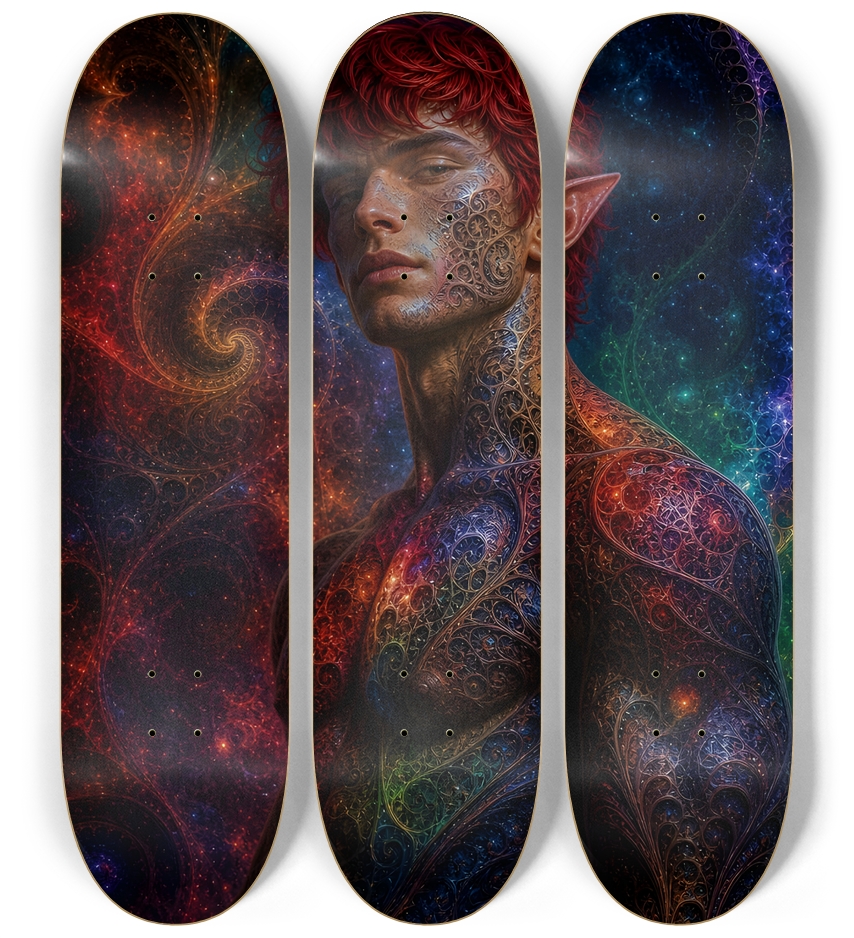 Psychedelic Fractal Redhead Elf #5