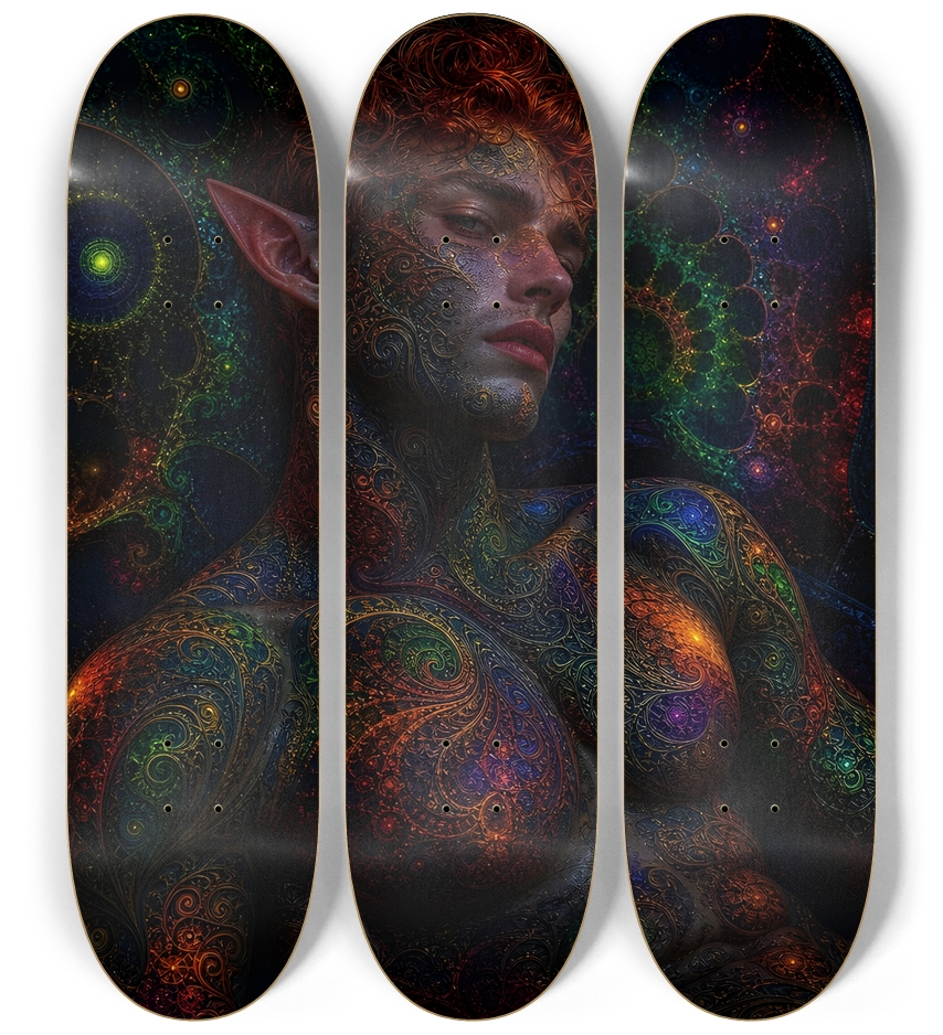 Psychedelic Fractal Redhead Elf #7