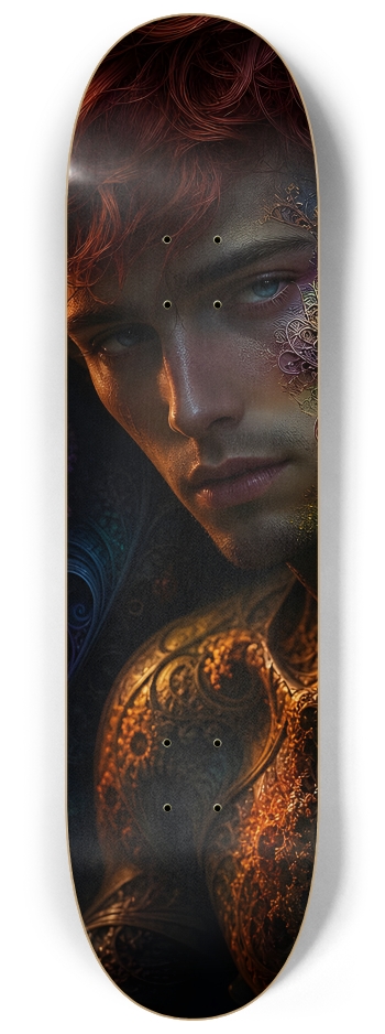 Psychedelic Fractal Redhead Elf #29 #1 8-1/4 Skateboard Deck