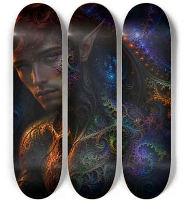 Psychedelic Fractal Redhead Elf #29