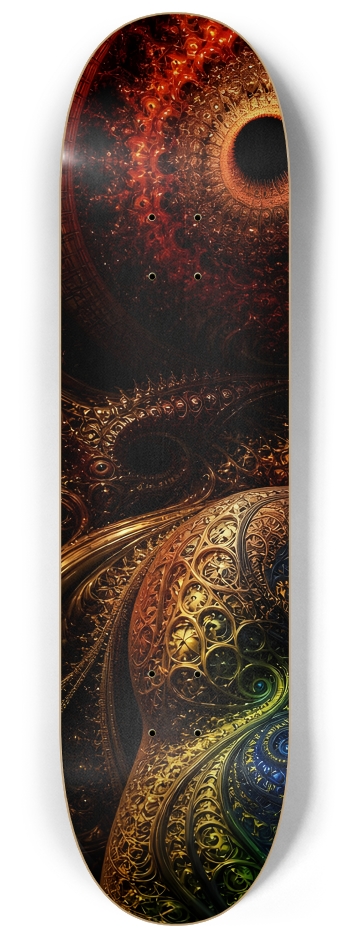 Psychedelic Fractal Redhead Elf #20 #1 8-1/4 Skateboard Deck