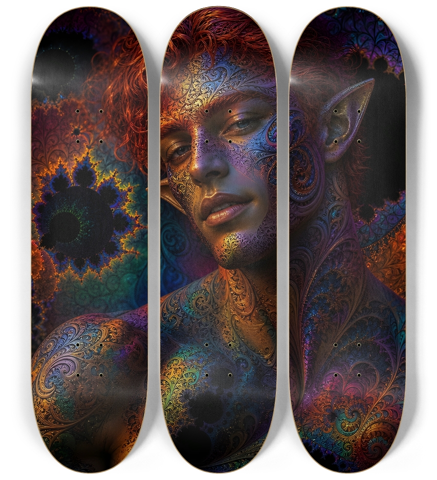 Psychedelic Fractal Redhead Elf #18