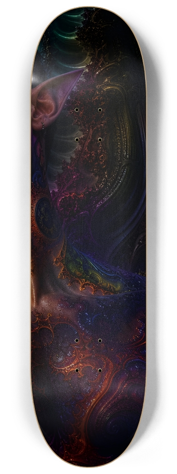 Psychedelic Fractal Redhead Elf #15 #3 8-1/4 Skateboard Deck