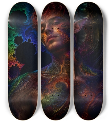 Psychedelic Fractal Redhead Elf #15