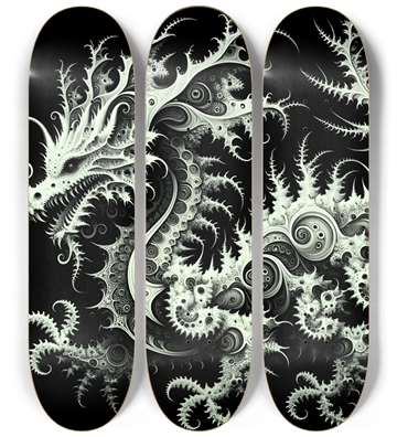 Fractal Coloring Page Dragon #2