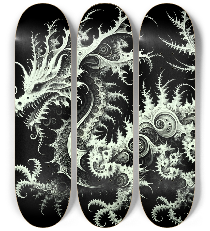 Fractal Coloring Page Dragon #2