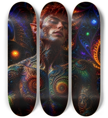 Psychedelic Fractal Redhead Elf #9